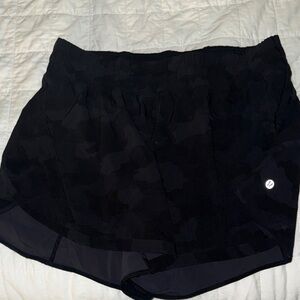 lululemon athletica Black Camo Women's Athletic Shorts